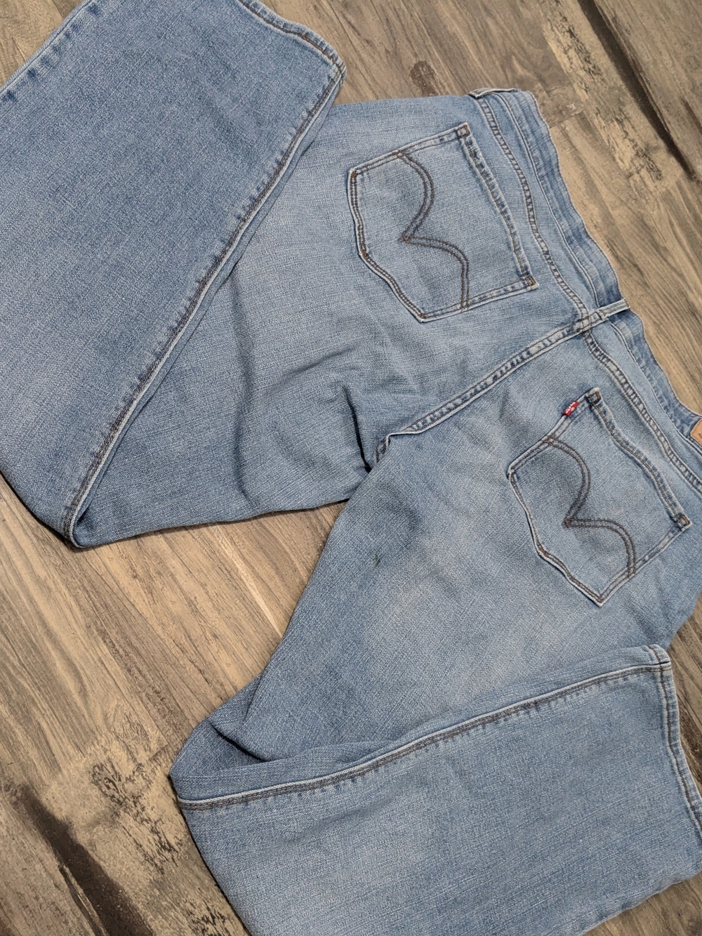Levi's Light Blue Straight Leg Jeans